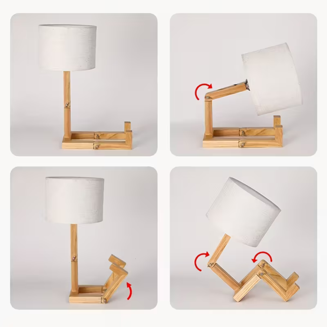 Moderne Houten Bureaulamp