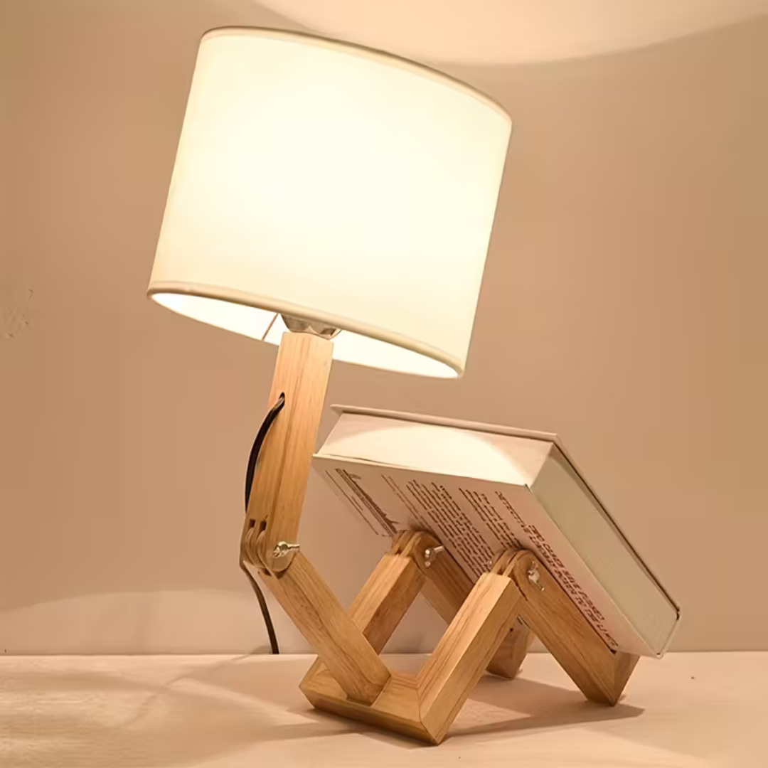Moderne Houten Bureaulamp