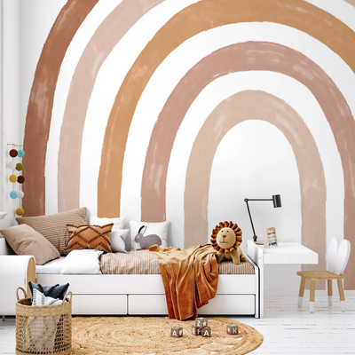 BohoRainbow Muursticker — Regenboog Wanddecoratie Kinderkamer