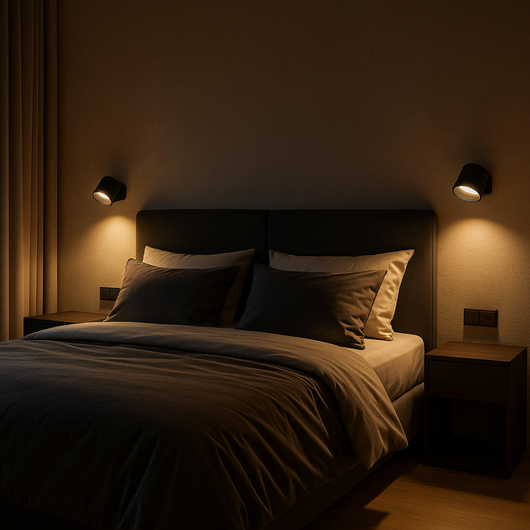 Caelora – Draadloze LED Wandlamp door Atelier Brulina