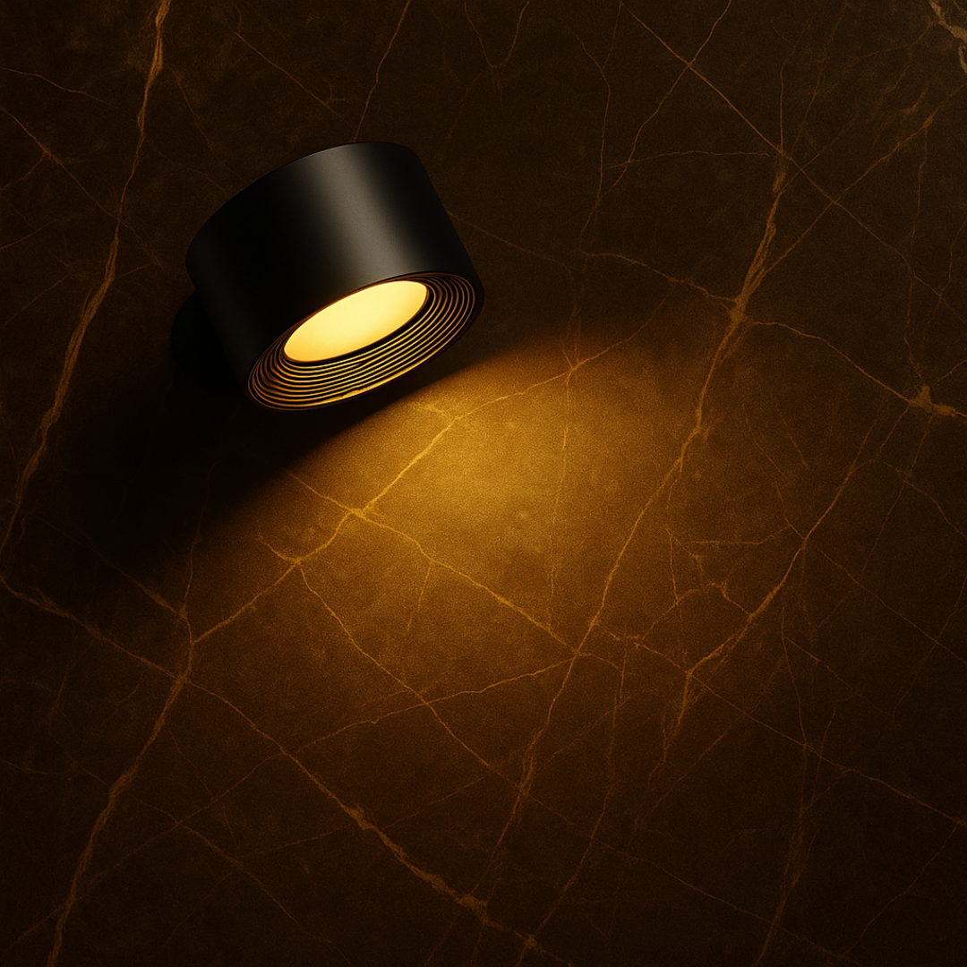 Caelora – Draadloze LED Wandlamp door Atelier Brulina