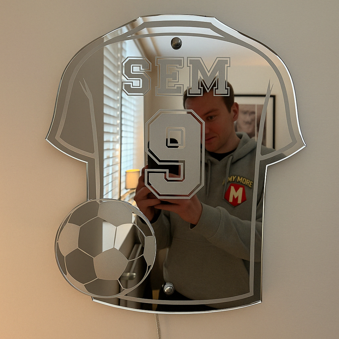 FootaGlow Persoonlijk LED Voetbalshirt
