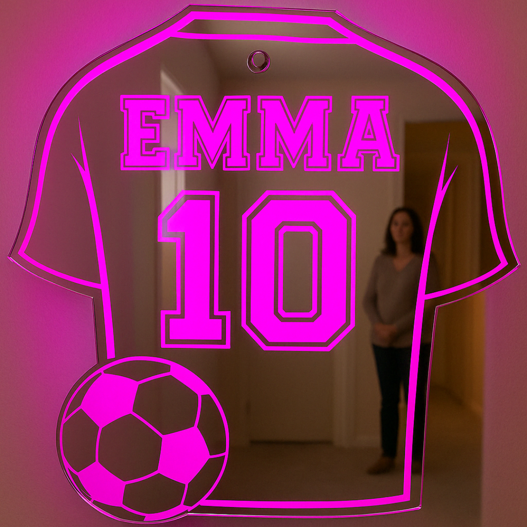 FootaGlow Persoonlijk LED Voetbalshirt