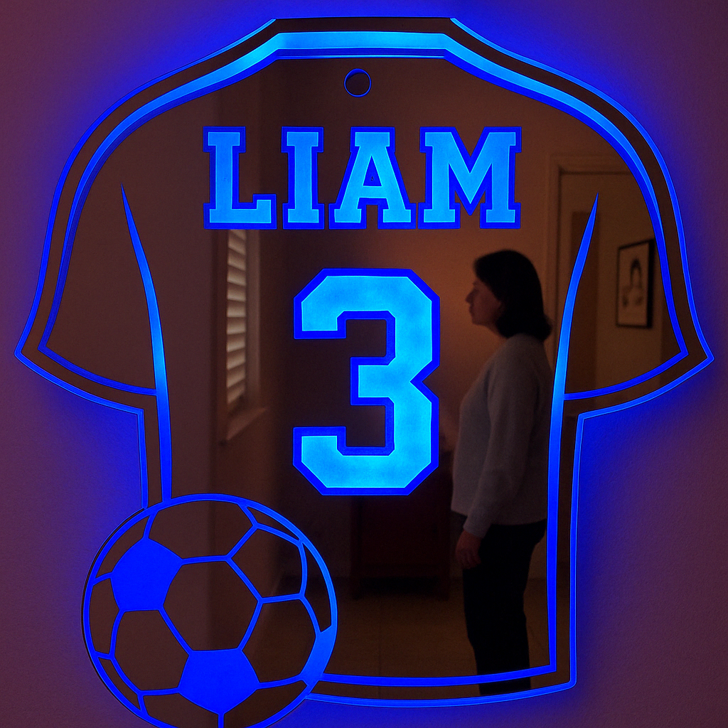 FootaGlow Persoonlijk LED Voetbalshirt