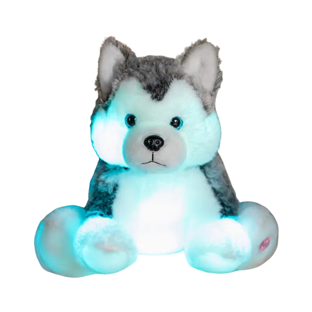 Lichtgevende Husky Knuffel