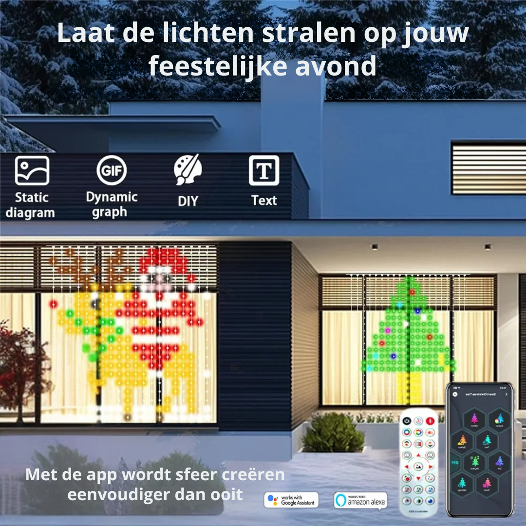 Slimme RGB LED Gordijnverlichting