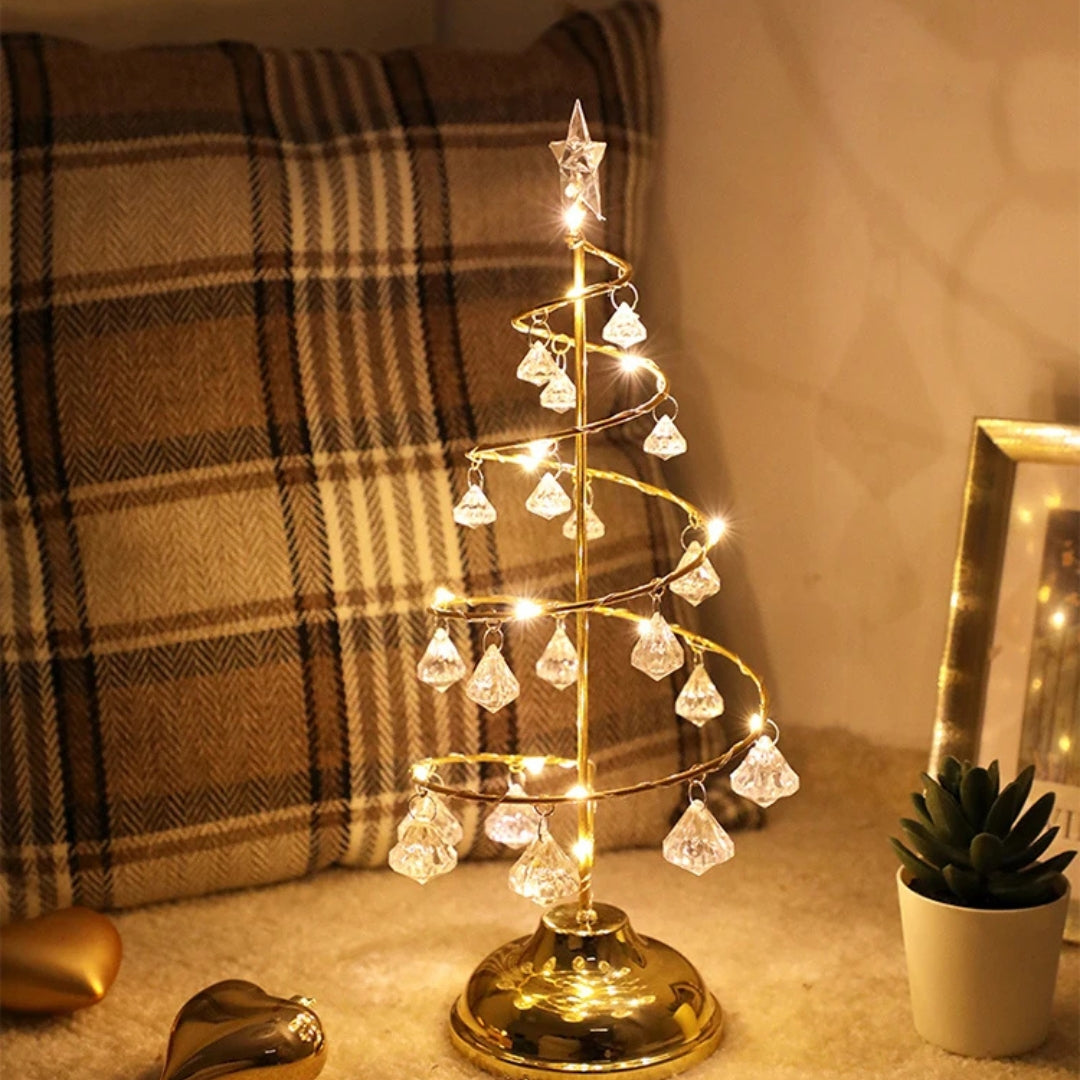 Tafellamp Kerstboom – LED Goud of Zilver