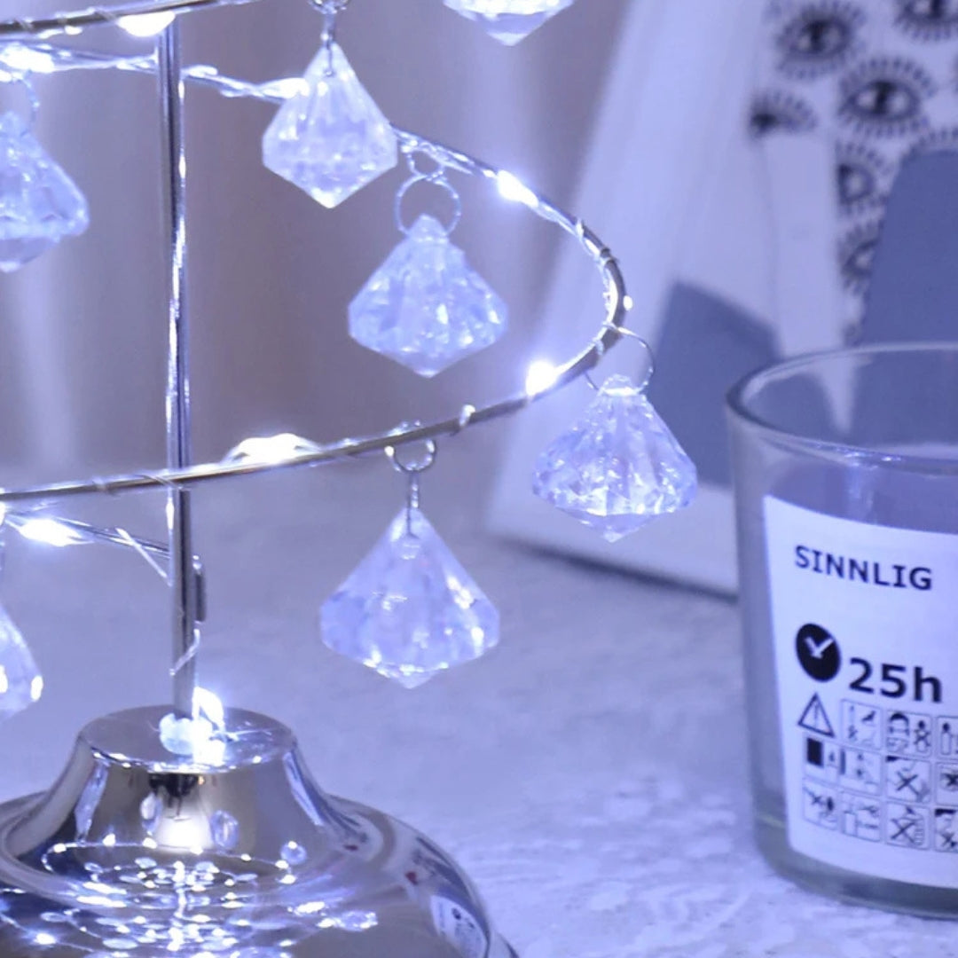 Tafellamp Kerstboom – LED Goud of Zilver