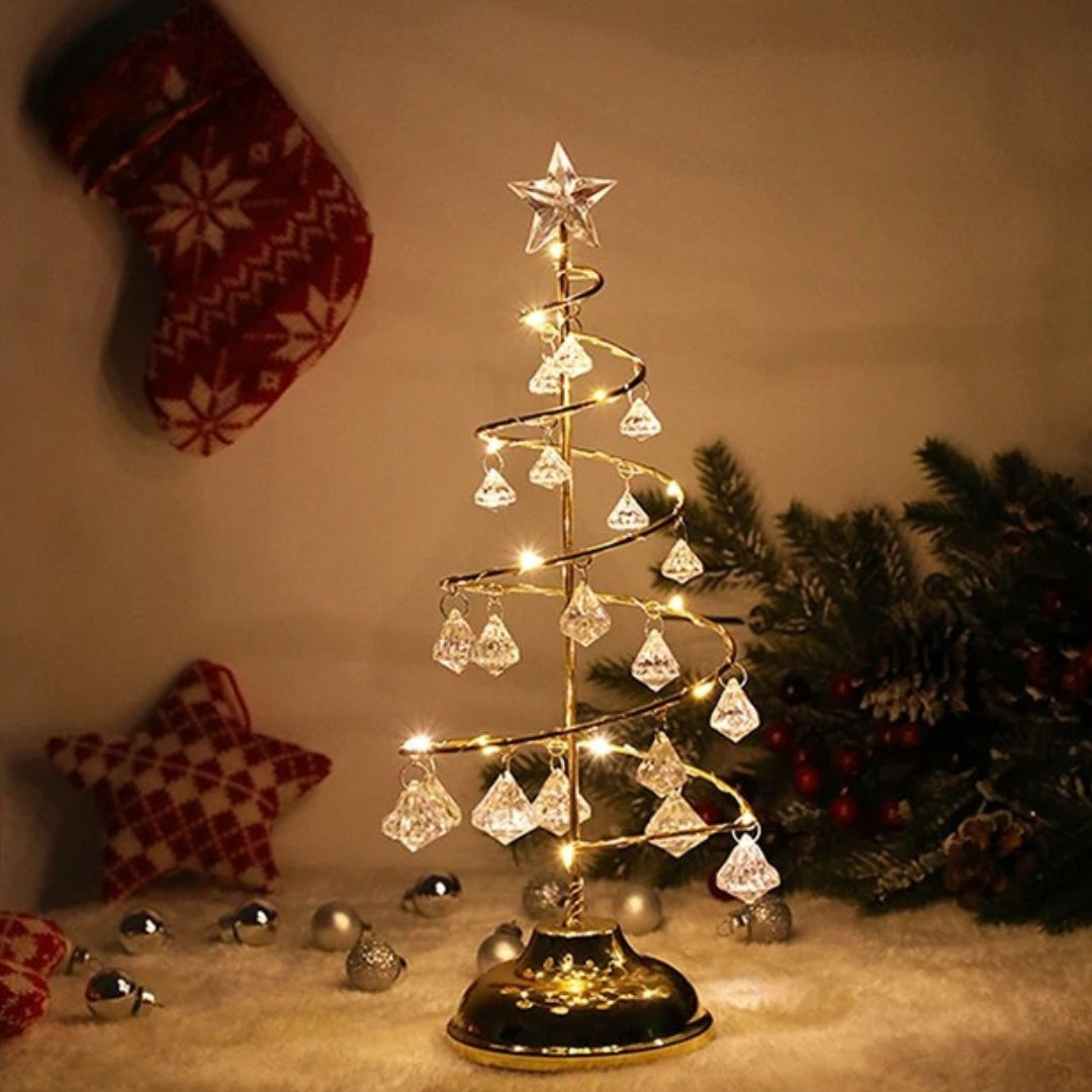 Tafellamp Kerstboom – LED Goud of Zilver