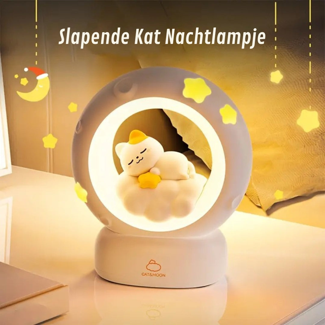 Slapende Kat Nachtlampje