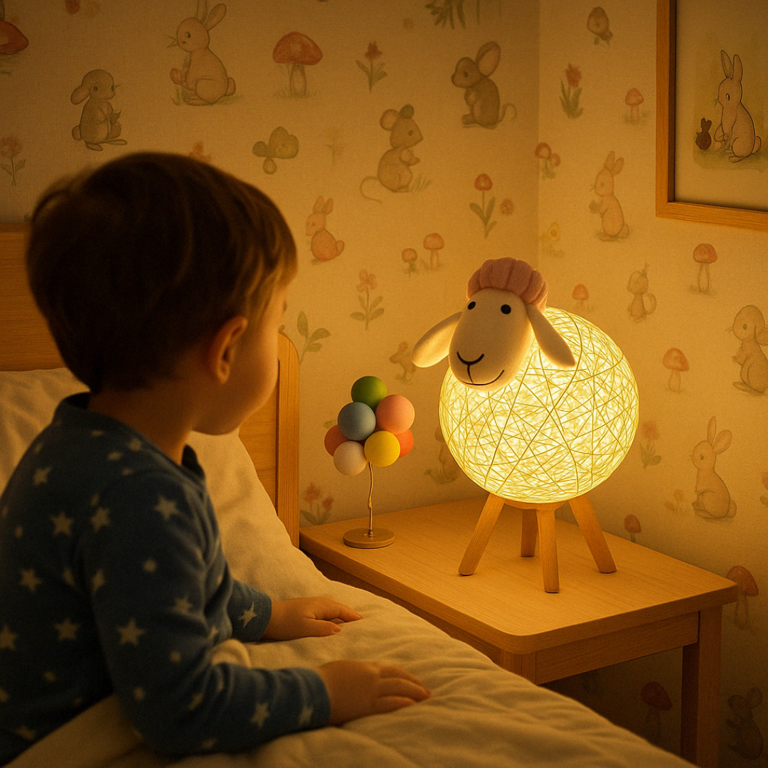 WoolyGlow Handgeweven Lamp