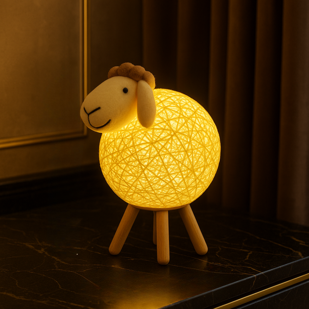 WoolyGlow Handgeweven Lamp
