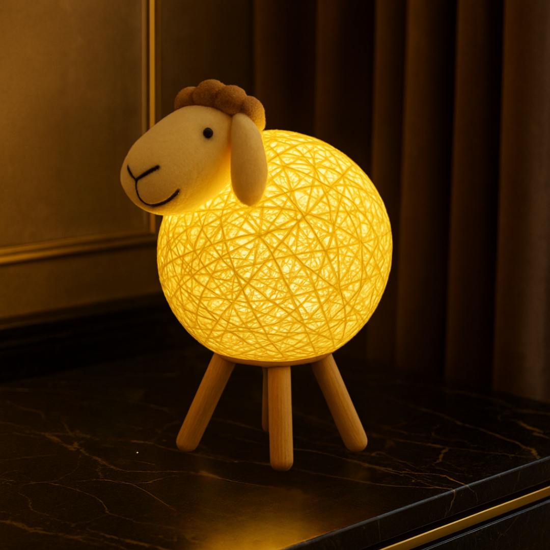 WoolyGlow Handgeweven Lamp