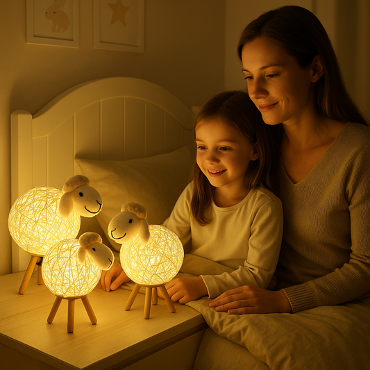WoolyGlow Handgeweven Lamp