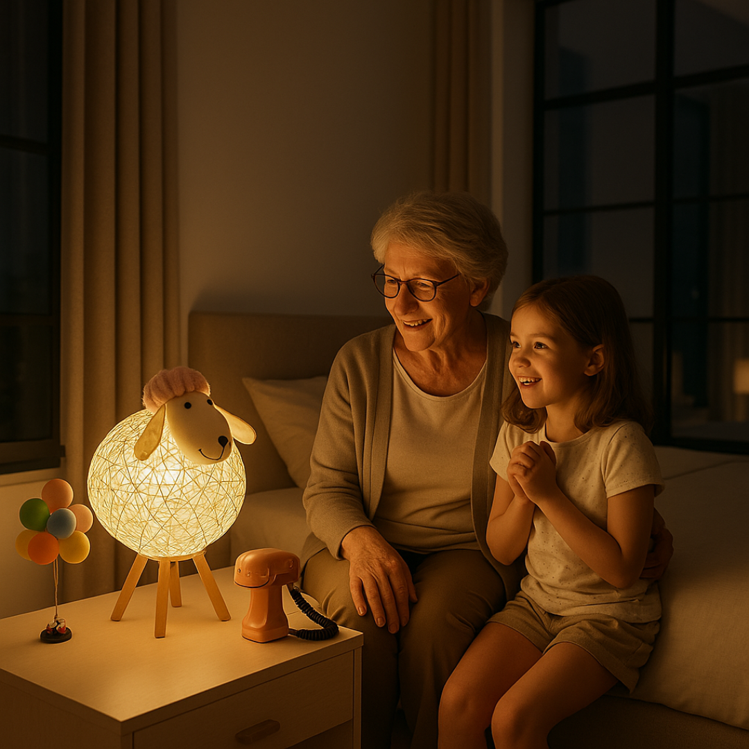 WoolyGlow Handgeweven Lamp