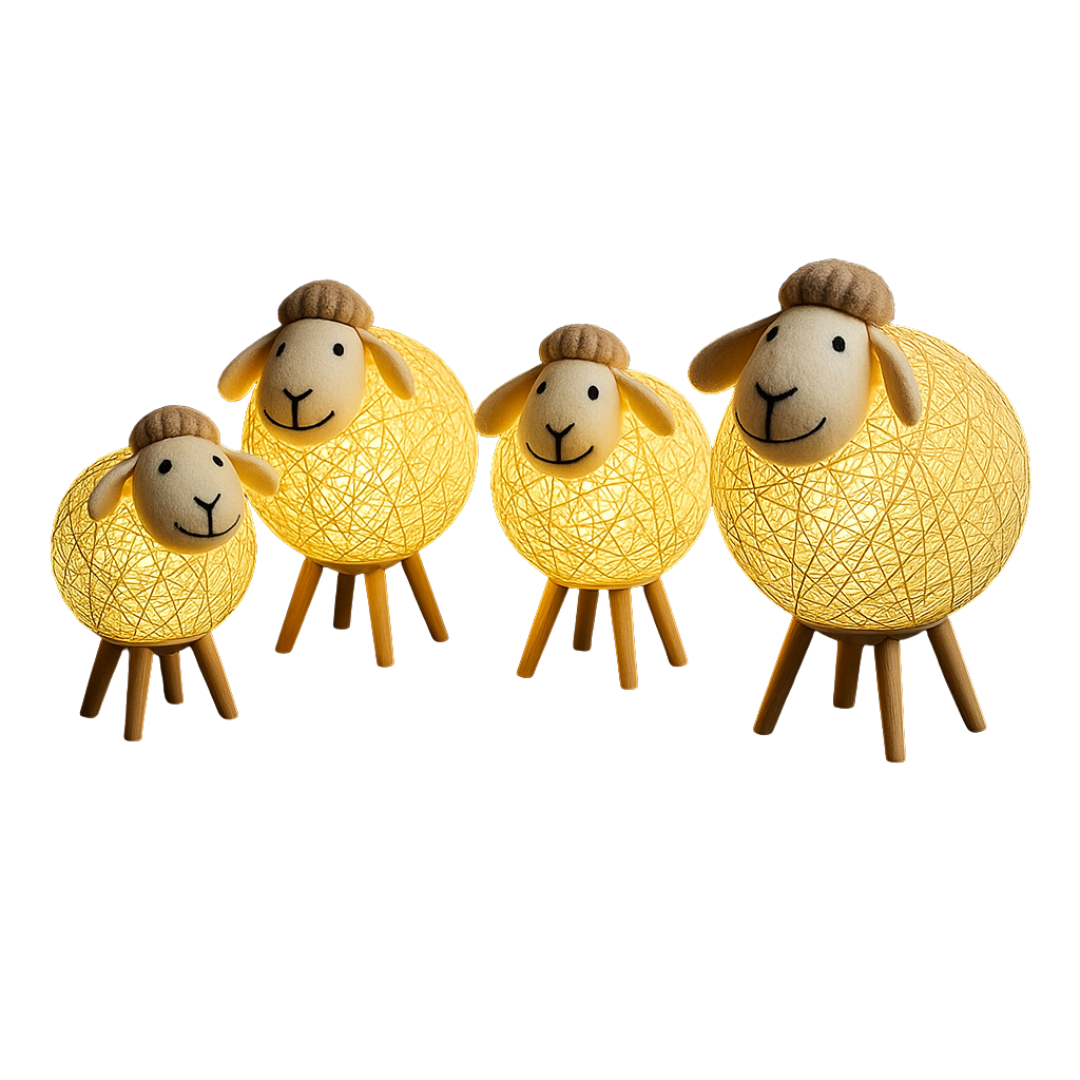 WoolyGlow Handgeweven Lamp
