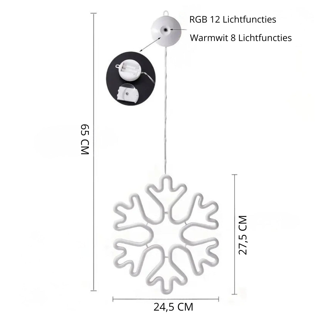 Sneeuwvlok Neon LED Hanger