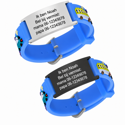 Gepersonaliseerde Noodarmband - ID Armband