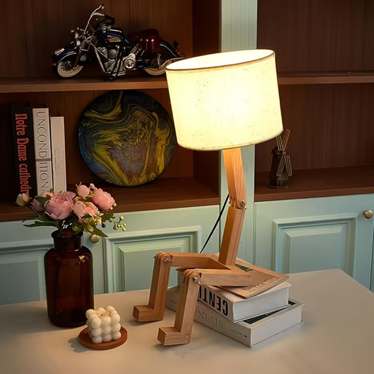 Moderne Houten Bureaulamp