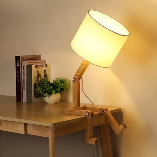 Moderne Houten Bureaulamp