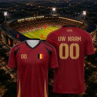 Belgisch Elftal Voetbalshirt  - Met jouw Naam en Nummer