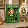 Gepersonaliseerd Popportret – Foto naar Cartoon Acryl Plaquette