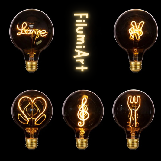 FilumiArt Edison Design Filament Lamp G125 – 4W Dimbaar - 2200K