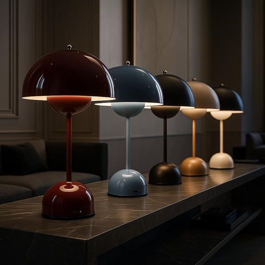 FloraDome LED Tafellamp – Retro Design in een Modern Jasje