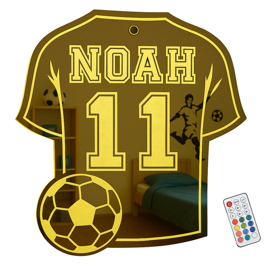 FootaGlow Persoonlijk LED Voetbalshirt