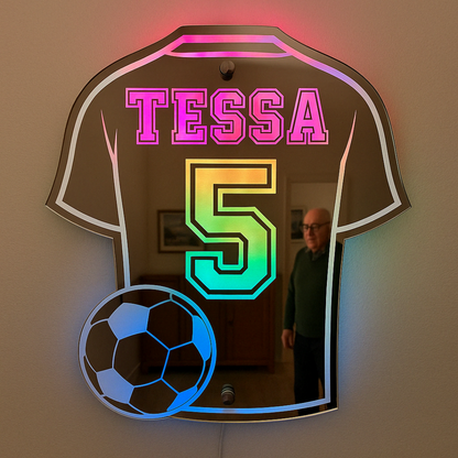 FootaGlow Persoonlijk LED Voetbalshirt