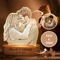 HeartGlow – Gepersonaliseerde Fotolamp met Eigen Foto