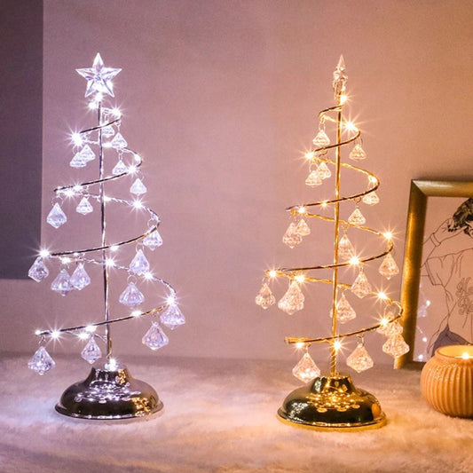 Tafellamp Kerstboom – LED Goud of Zilver