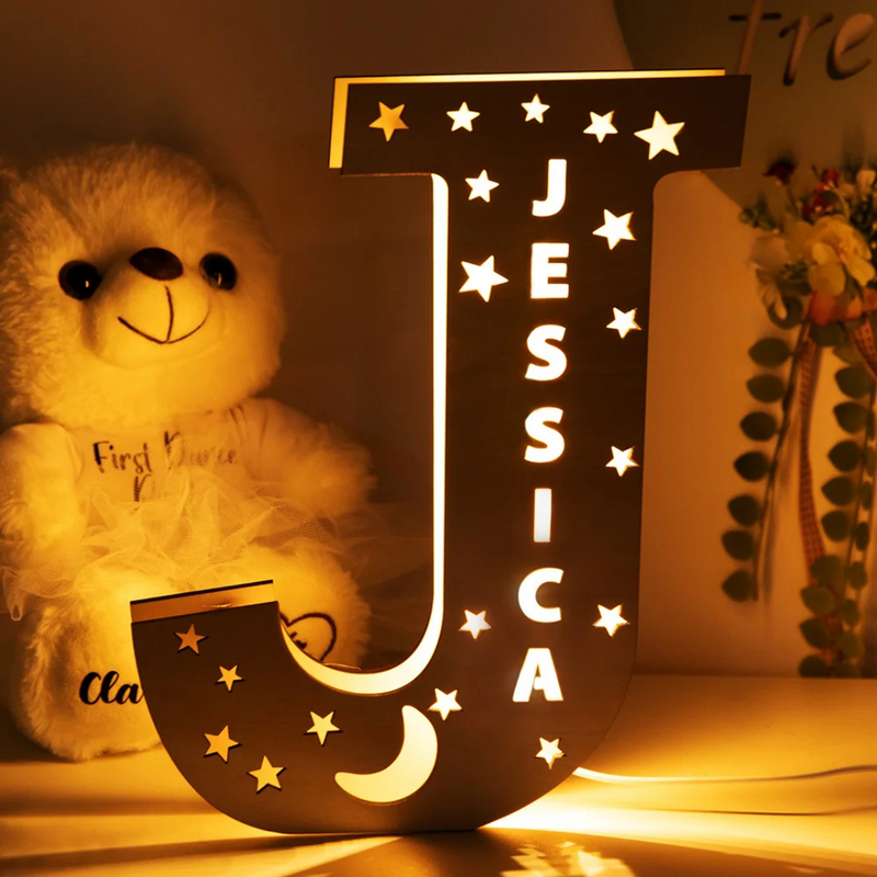 LetterGlow - Gepersonaliseerde Lamp met Letter en Naam