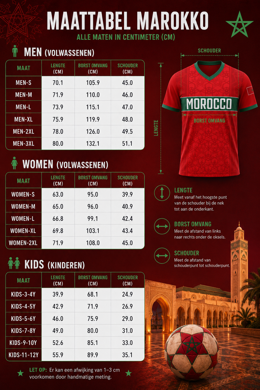 Gepersonaliseerd Marokko Voetbalshirt WK 2026