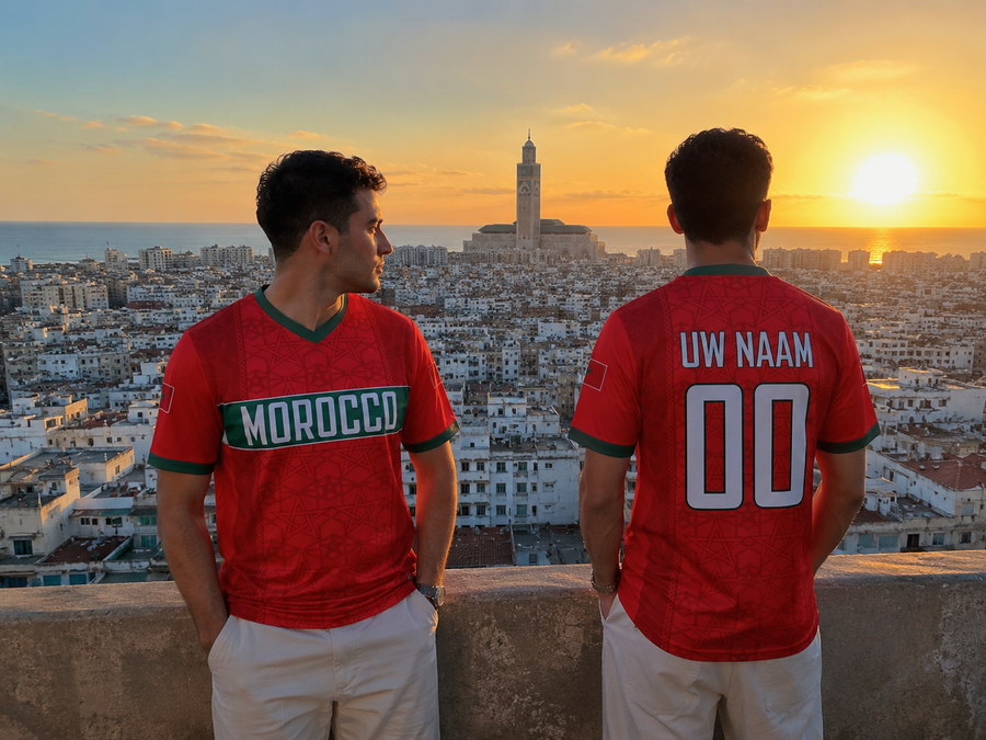 Marokko Fan Voetbalshirt WK 2026 - Met Naam & Nummer