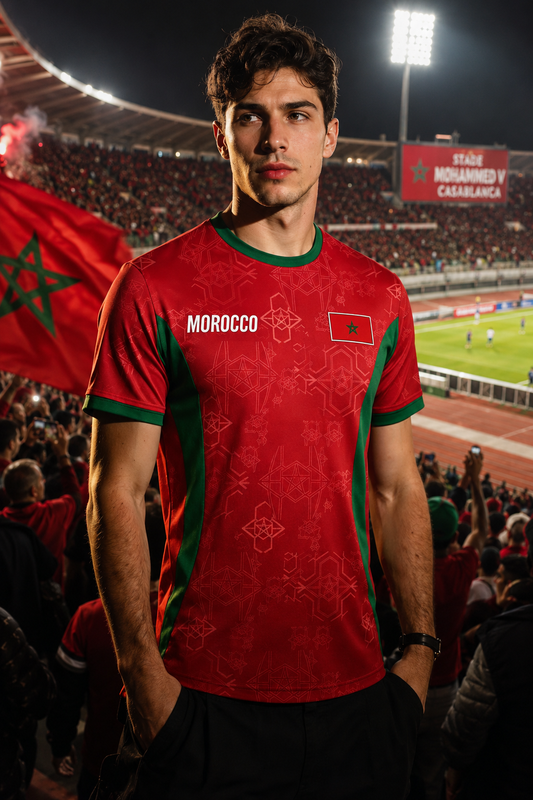 Marokko Fan Voetbalshirt WK 2026 - Met Naam & Nummer