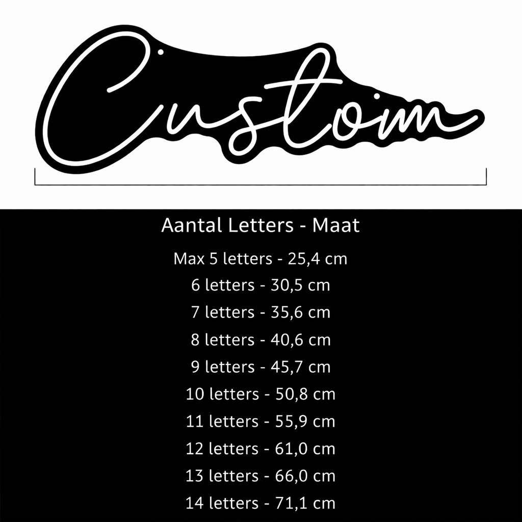 GlowName Gepersonaliseerd LED Neonlicht