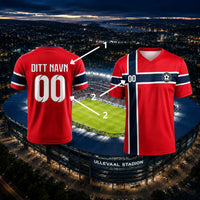 Norge Landslagsdrakt VM 2026 – Personlig Fan Edition met Naam en Nummer