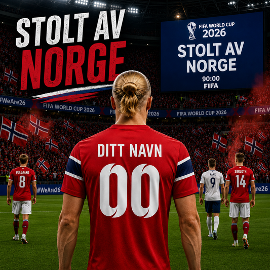 Noorwegen Voetbalshirt WK 2026 – Persoonlijke Fan Edition met Naam en Nummer