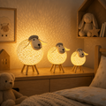 WoolyGlow Handgeweven Schaap Nachtlamp — Sfeerlamp Kinderkamer