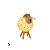 WoolyGlow Handgeweven Schaap Nachtlamp — Sfeerlamp Kinderkamer