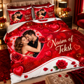 AmoraDream – Dekbedovertrek met Eigen Foto & Tekst | Romantisch Koppelcadeau, 2-persoons & Lits-jumeaux