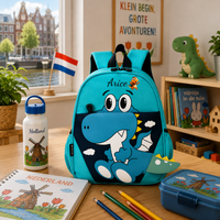 Gepersonaliseerde Dinosaurus Kinderrugzak met Eigen Naam