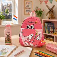 Gepersonaliseerde Dinosaurus Kinderrugzak met Eigen Naam