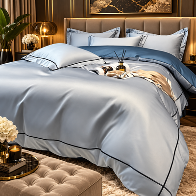 SatinEgypt – Dekbedovertrekset 4-delig van 100% Langstapelig Katoen | 200 x 230 & 220 x 240 cm