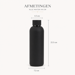 Drinkfles met naam – gegraveerde RVS drinkfles in 8 kleuren
