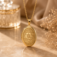 Gepersonaliseerd Vintage Medaillon Ketting met Foto