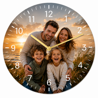 Wandklok met eigen foto — MemoraClock