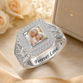Fotoring met eigen foto – Gepersonaliseerde Ring met Zirkonia