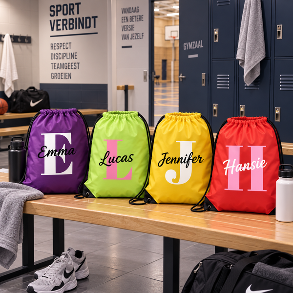 GymSack gymtas met eigen foto op de voorkant